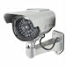 5 inch IR Dummy Camera in Circular Outdoor Housing w/ Solar Powered light (Siver)