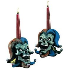 Jester Candle Holders Halloween Deocrations and Novelties