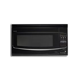 Sharp R2120JK 2.1 Cu. Ft. Over-the-Range Microwave Oven with 1,200 Cooking Watts and... by 