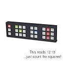 Tix LED Clock, Black