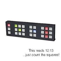 Tix LED Clock, Black