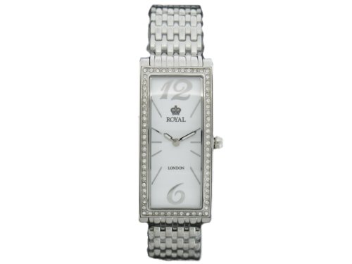 Royal London 2686-1A Ladies White Metal Strap Watch Image of Royal London 2686-1A Ladies White Metal Strap Watch