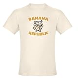 Banana Republic Organic Cotton Tee Funny Organic Men's Fitted T-Shirt by CafePress
