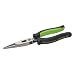 Greenlee 0351-07M Long Nose Pliers/Side Cutting, Molded Grip, 7"