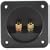 Square Speaker Terminal 4" Gold Binding Post