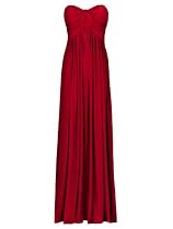 FourFlavor Elegantes Abendkleid lang, rot