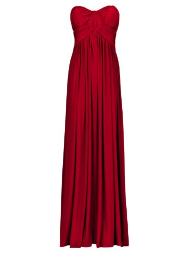 FourFlavor Elegantes Abendkleid lang, rot (S)