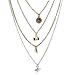 Victorian Layered Necklace Long Vintage Style Charms