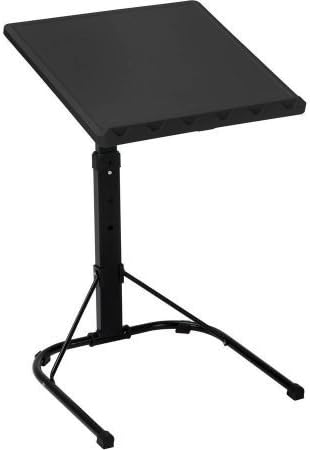 Amazing Small Folding Laptop Table - Black Aluminum/Plastic Lightweight Cooler Laptop Computer Desk - Adjustable Folding Table Stand - DJ Laptop Holder or Tablet Stand for Bed, Couch or Coffee Tables