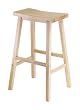 Winsome Wood 29" Saddle Seat Stool, Nat.