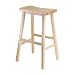 Winsome Wood 29" Saddle Seat Stool, Nat.