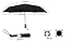 HeartAcc Fully Automatic Umbrella 3 Fold Auto Open/Close Umbrella Windproof Rainproof with Retail Package(black)