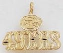 NFL San Francisco 49ers Charm - M1026