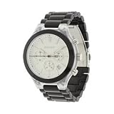 DKNY Chronograph Silver Dial Black Aluminum Ladies Watch NY8264