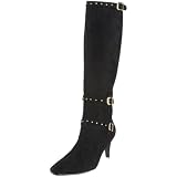 Annie Shoes Womens Buckle-Up Knee-High Boot