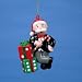 Mr. Monopoly With Festive Dice and Presents Christmas Ornament #HG0100