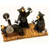 Bearfoots Pumping Iron Figure by Bearfoots Bears Jeff Fleming