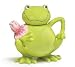 Adorable Leapin Lilly Frog Toad Teapot for Kitchen Decor And Teas