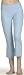 BELLA 815 Cotton Spandex Capri Pant BABY BLUE LARGE