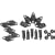 Premier Mounts PSPK-5B Universal Speaker Mount for Walls and Ceilings with 2.5-Inch Extensions (Black)