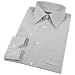 Forzieri Silver Gray Pure Silk Dress Shirt