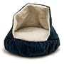 Petmate 25-Inch Burrow Bed, Navy Blue