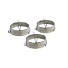Steven Raichlen Best of Barbecue Stainless Steel Grilling Ring with Spike Set of 3 (3-inch Round)