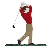 Full Color 30 Golfer Man Rooftop Weathervane