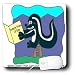 Londons Times Funny Animals Cartoons - Skunk Reads Roberts Rules Of Odor - Mouse Pads Image