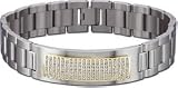 1ctw Men's 20 Row Diamond ID Bracelet