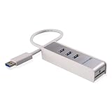 Cable Matters 3-Port SuperSpeed USB 3.0 Hub with SD Card Reader in White