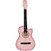 PINK CUTAWAY Folk Acoustic Guitar w/Black Bag / Guitars