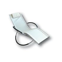Proteam MF1120 - Moon Rocker Cream Textiline indoor / outdoor garden chair