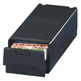 Eldon(R) Card File Cabinet, 3in. x 5in., Black