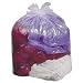 Trash Can Liner, 55-60 Gallon, .8Mil, 38x58, 100/BX, Clear