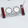 CLOCK, THERMOMETER WITH PEN SET
