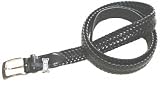 Leather Braided Belt In Black Or Brown #23495