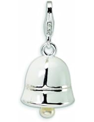 Sterling Silver 3-D Yellow Enamel Duck with Lobster Clasp Charm