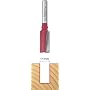 Freud MM-011 11 MM Diameter Two Flute Straight Router Bit with 1/4-Inch Shank
