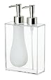 Umbra Duo Double Soap Pump, Clear