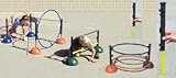 180 Lb. Weighted Base Red, 3 Bases & 3 Poles w/6 Slides