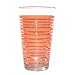 Fiesta Tangerine Stripe 16-ounce Glass Cooler