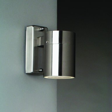 Wohnlicht Aussenwandleuchte aus Edelstahl