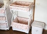 【受注生産品】 クレッシェンド オリジナル ホワイトペイント ランドリー(2段・バー付き)