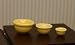 Set of Yellow Nesting Bowls in 1:12 Dollhouse Miniature Scale