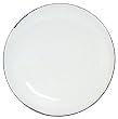 Stoneware Pottery Distressed Blue and White Small Plate 8"D Set of 4