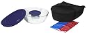 Pyrex Portables Serving Bowl Set with Insulated Carrier Clear with Black Carrier