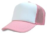 New Vintage Foam Trucker Hat Cap (Comes In 10 Different Colors), Pink