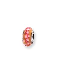 Yellow Glass Charm for 3mm Charm Bracelets