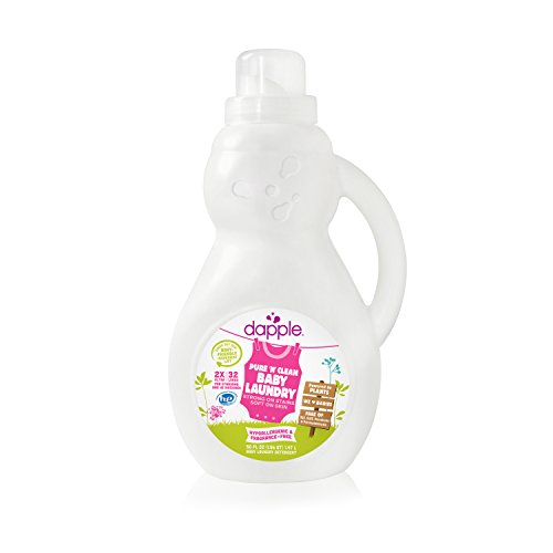 Dapple Baby Laundry Detergent, Fragrance Free, 50 Fluid Ounce (Pack of 4)